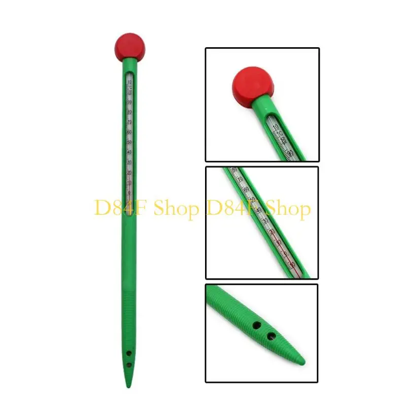 D84F Pack of 2 Multipurpose Garden Temperature Meter Suitable for Sustainable Gardening Sand Clay and Greenhouse Applications