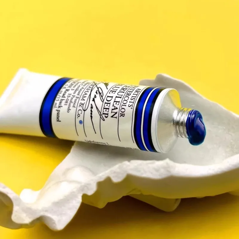 15 مللي/أنبوب أصباغ ألوان مائية أمريكية لوازم فنية للرسم الفني رسوم توضيحية مرسومة يدويًا ألوان مائية للسفر الإبداعي