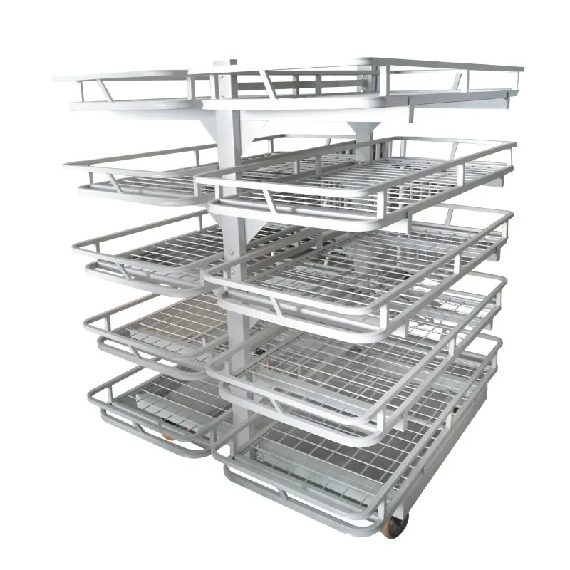 

Loose cloth cart Loose cloth frame, mobile bag work cart Finished product display