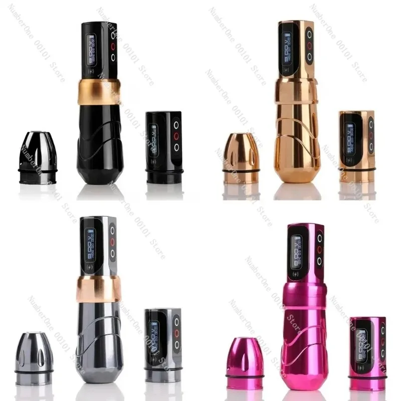 Wireless Rotary Tattoo Machine 3.5 4.0 4.6mm Stroke Digital Display Professional Pen for Artists