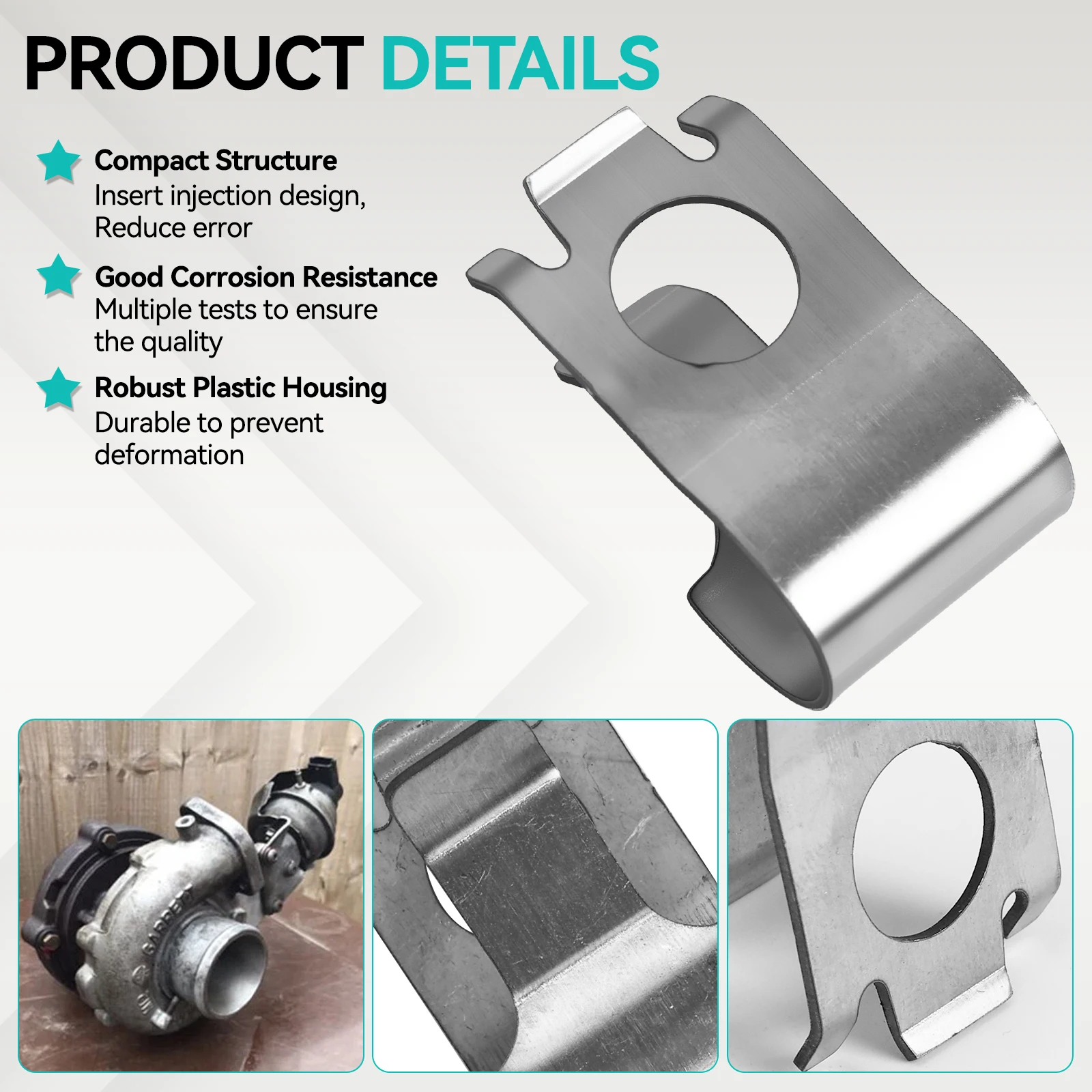 Turbocharger Wastegate Actuator Rod Rattle Clip for VW CC EOS Golf Jetta Passat Audi Q3 Seat TSI FSI 2.0 06J145220A Turbine Clip