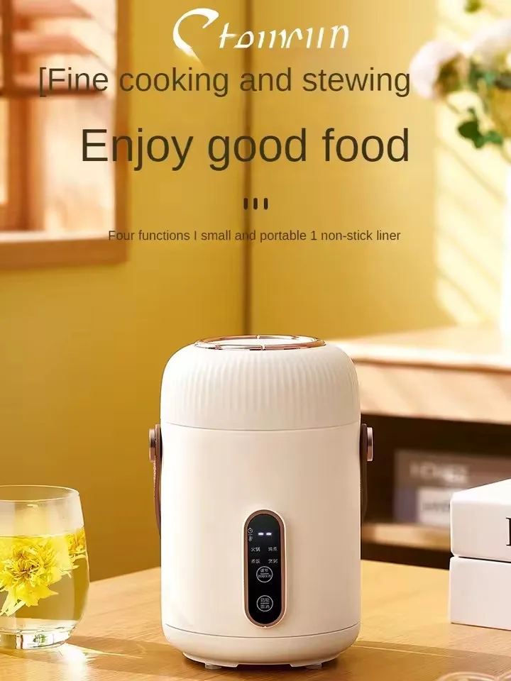 220V 900ML Electric Stewing Cup Multi Cooker Portable Slow Cooker Mini Hot Pot Porridge Cooking Machine