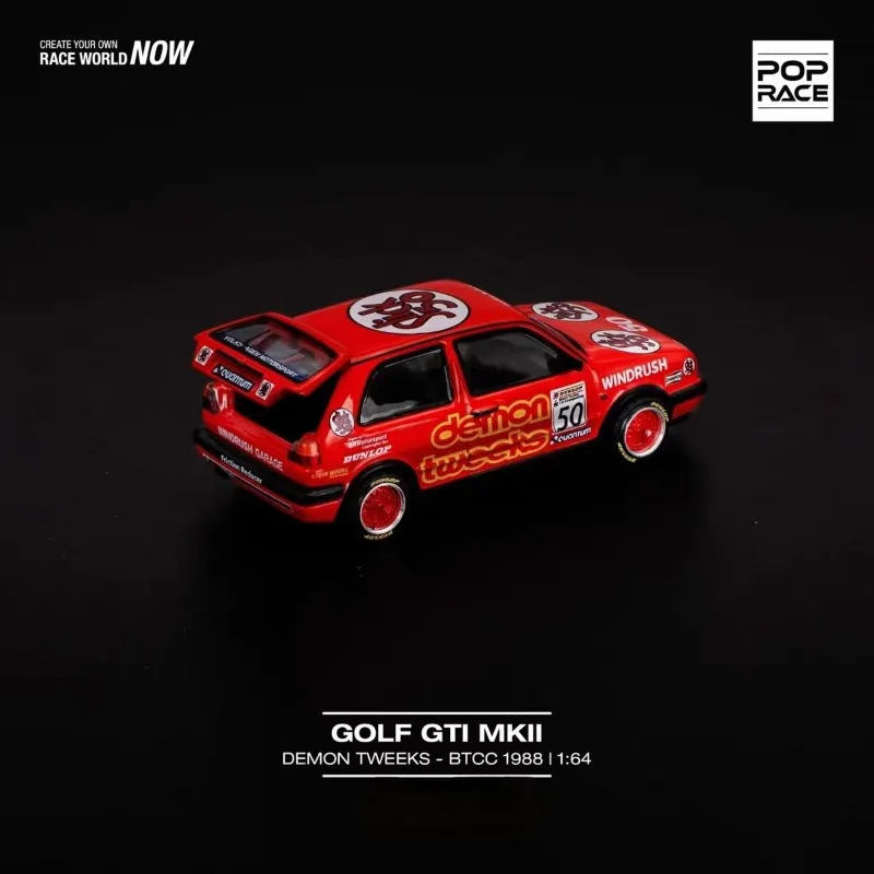 POP RACE 1:64 Volkswagen GOLF GTI MkII يفتح نموذج سبيكة الباب الخلفي