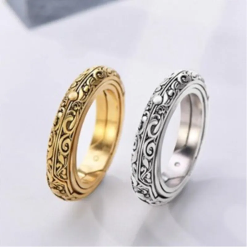 Metamorphic Astronomical Ball Ring for Men and Women Reversed Metamorphic Cosmic Ball Ring Retro Style Couple Necklace Jewelry