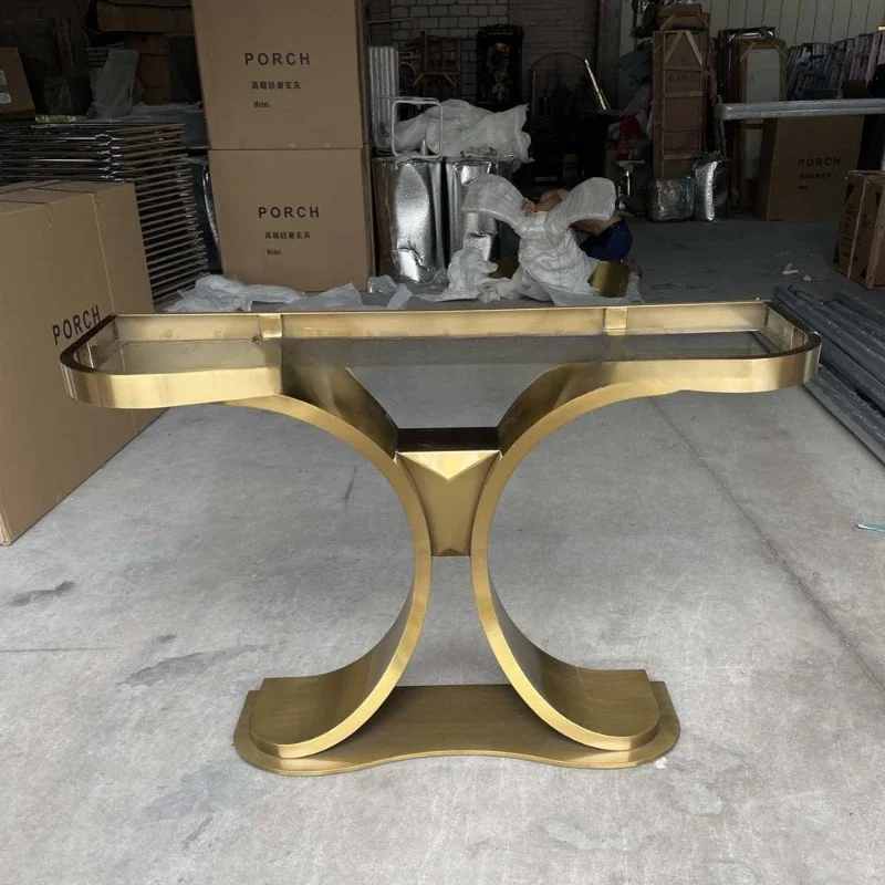 

11Light Luxury Entrance Table Narrow Wabi Wind Control Table Entrance Table Modern Simple And Advanced..