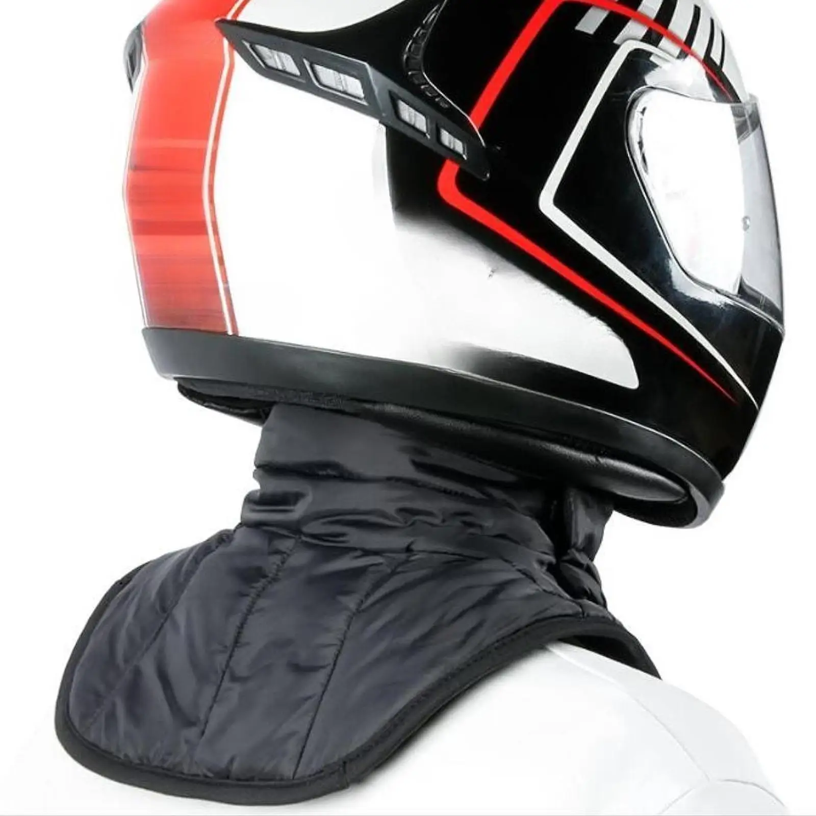 Winter Gear Thick Fleece Neck Gaiter & Chest Warmer for Motorcycle Skiing Soft Warm Windproof Cold Weather Face Mask