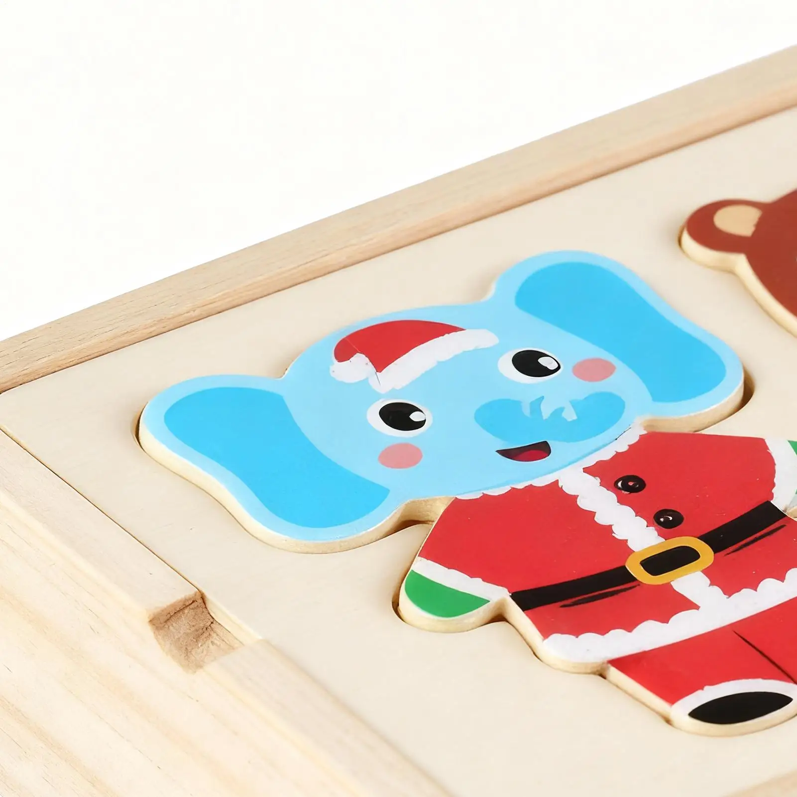 

Wooden Dress Up Puzzles Sorting And Matching Fine Motor Toys Wooden Bear Family Dress-Up Puzzle For Kids Children Boys Girls