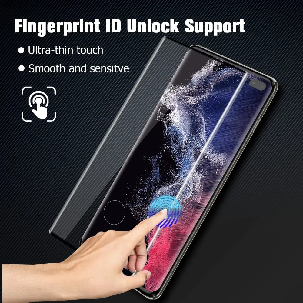 Kaca Tempered untuk Samsung Galaxy S10 S20, lapisan kaca pelindung layar Anti gores melengkung 3D 2/4 buah