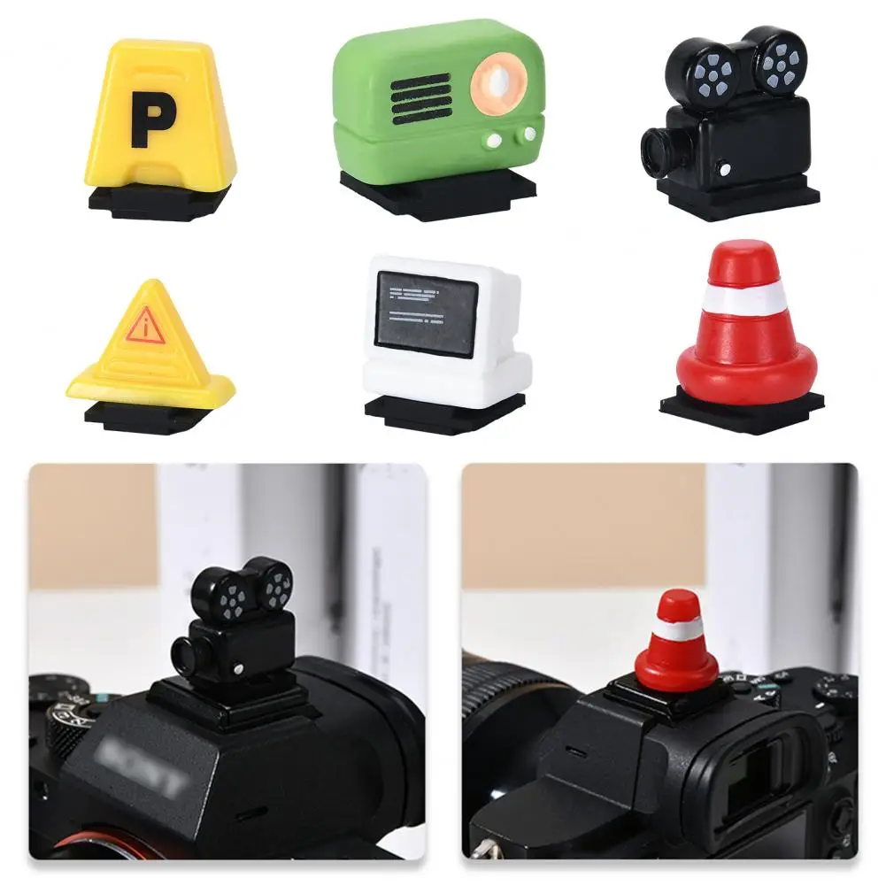 오래 지속되는 카메라 액세서리 카메라 핫슈 커버 범용 설치를 위한 귀여운 디자인 먼지 보호 미니 보호 장치