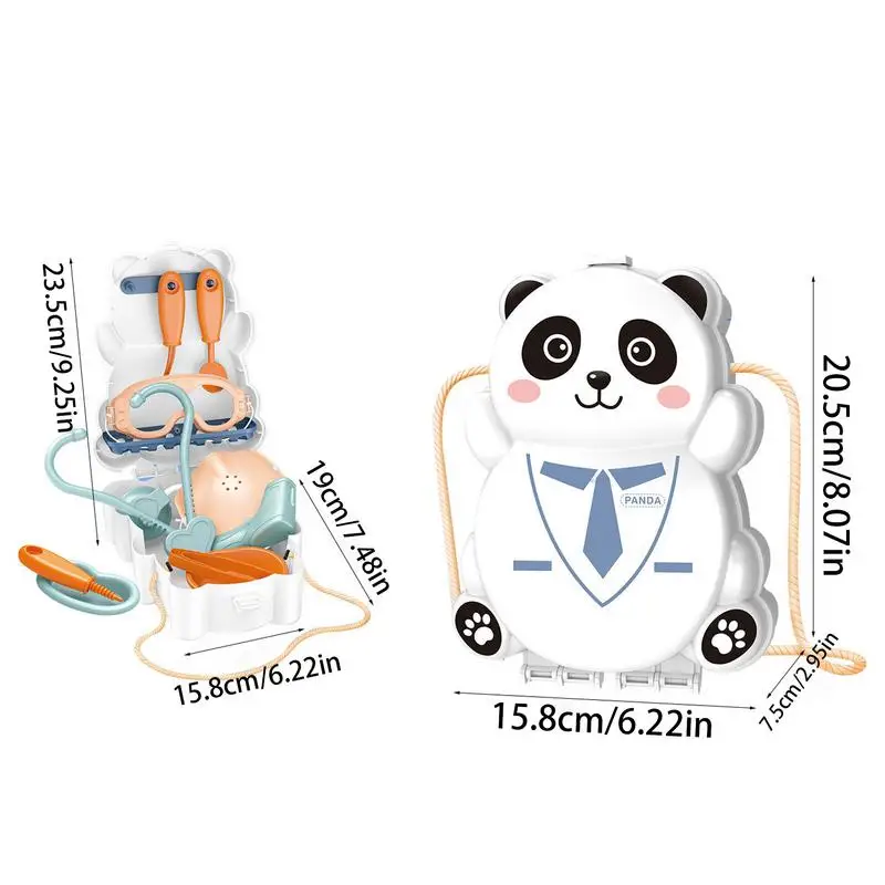 유아 역할을 위한 플레이 세트 척 배낭 건설 테마와 의사 역할을 수행하는 장난감을 운반하는 놀이 장난감 척