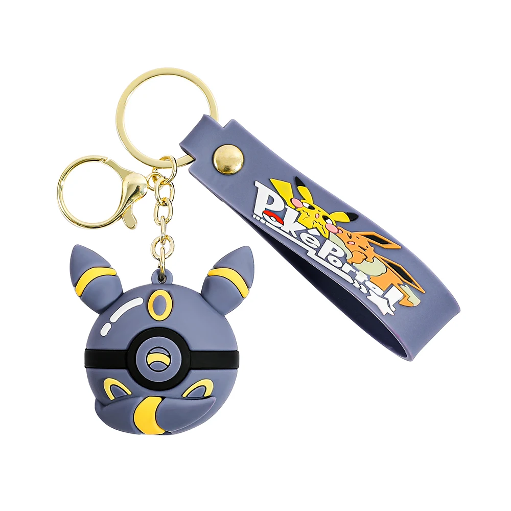Porte-clés Pikachu, figurine d'action Pokemon, Anime mignon ronflex Eevee, pendentif de sac à dos, poupée de voiture, ornements, bijoux cadeaux pour enfants