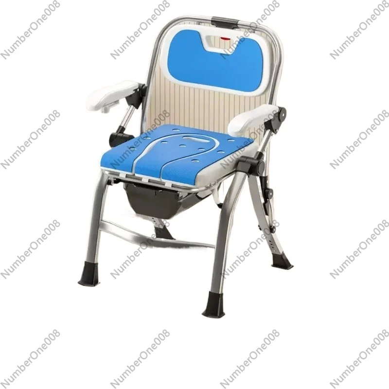 Bathroom Chair for Elderly with Backres Folding Shower Seat for Safety Non-Slip Locking Ideal for Senior Citizen Pregnant Women