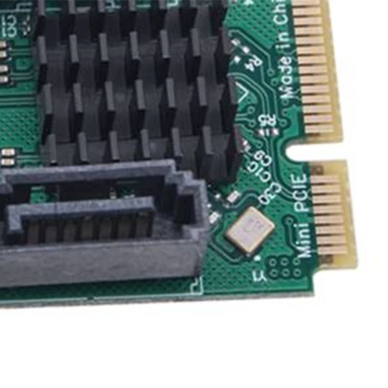 

For Mini PCIE to Card Mini PCI Express to 4 Port SATA3.0 6Gb Expansion Card Riser Converter for SSD HDD SATA3-ABVP