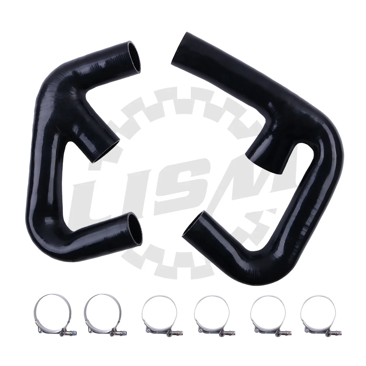 2PCS 4PLY For VW Golf R GTI MK7 2.0T 2015+ Upgrade Turbo Silicone Intercooler Intake Hose Kit Pipe