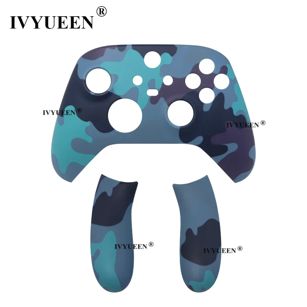 IVYUEEN Replacement Front Housing Shell for Xbox Series S X Controller Custom Cover Faceplate Back Side Rails Mineral Camo Case