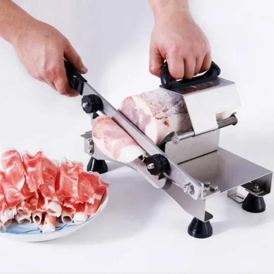 

High Standard 2024 New Household Meat Slicer Manual Frozen Meat Slicer Meat cutter