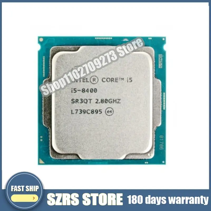 Utilisé Int@l Core i5-8400 i5 8400 2.8GHz Six-Core Six-Thread Processeur CPU 9M 65W LGA 1151