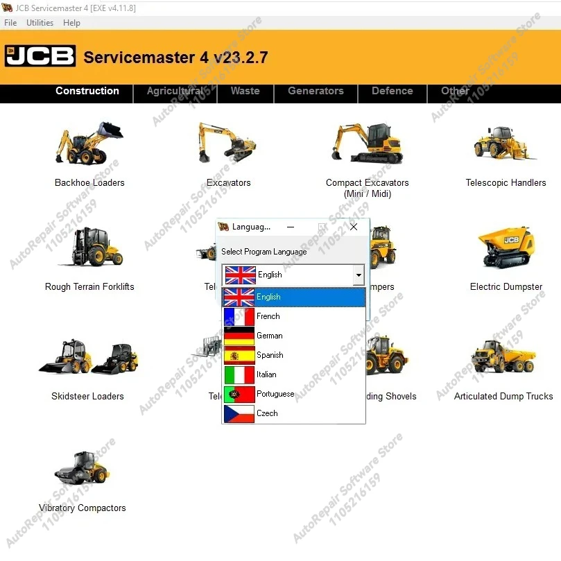 2025 최신 JCB ServiceMaster 4 (V 25.8.1) [08/2025] 진단 소프트웨어+JCB 키젠 풀 언락+설치 도움말+설치 비디오