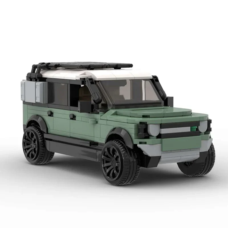 

MOC 8-Grid SUV Car Model Kids Toys Birthday Gift Urban Speed Off-road Vehicle Landed Rovered Defender 110 P400 Building Blocks