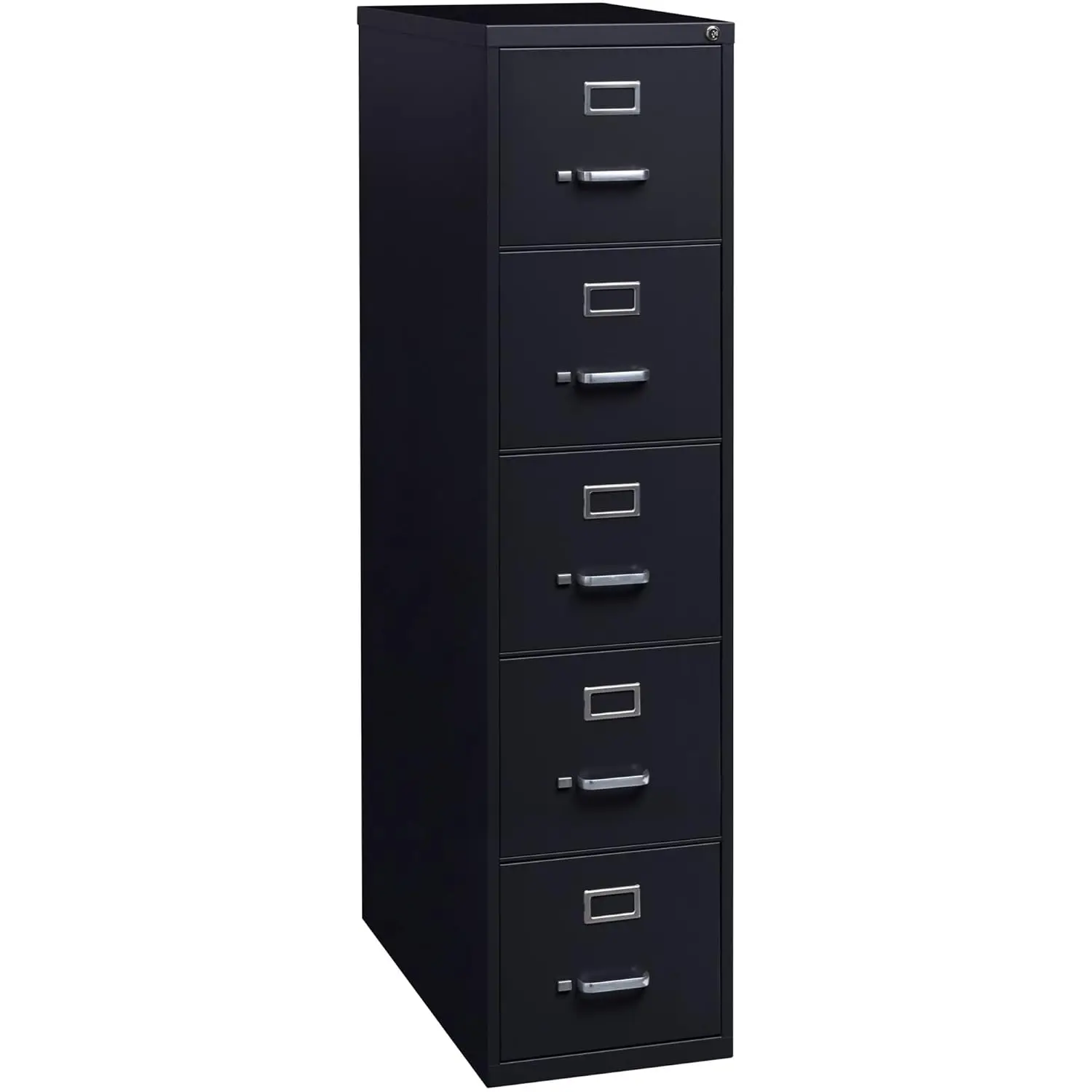 

Commercial Grade Vertical File Cabinet - 5-Drawer, Black, Customized