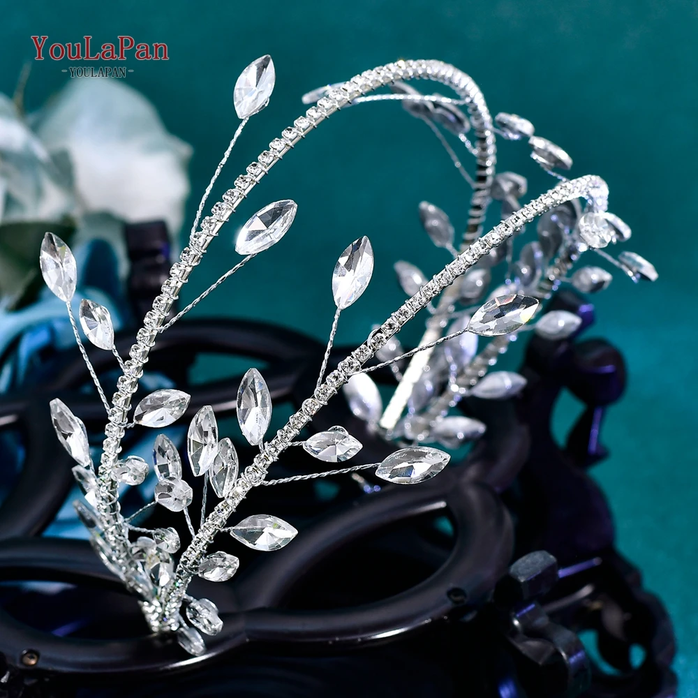 

YouLaPan Bridal Rhinestone Head Hoop Hair Jewelry Women Hair Hoop Wedding Tiara Hair Accessories Party Girls Headwear HP534