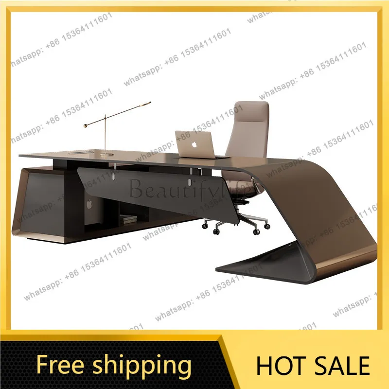 Office boss table simple modern president manager paint desk furniture