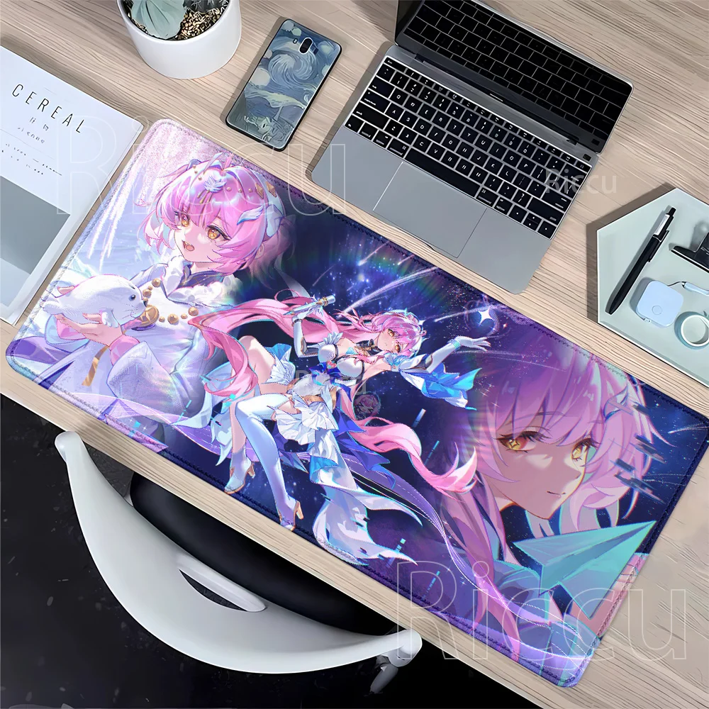 Anime sexy girl Aemeath Wuthering Waves Mouse Pad Computer Gaming PC Accessories Mousepad overlock Keyboard HD Printing Desk Mat