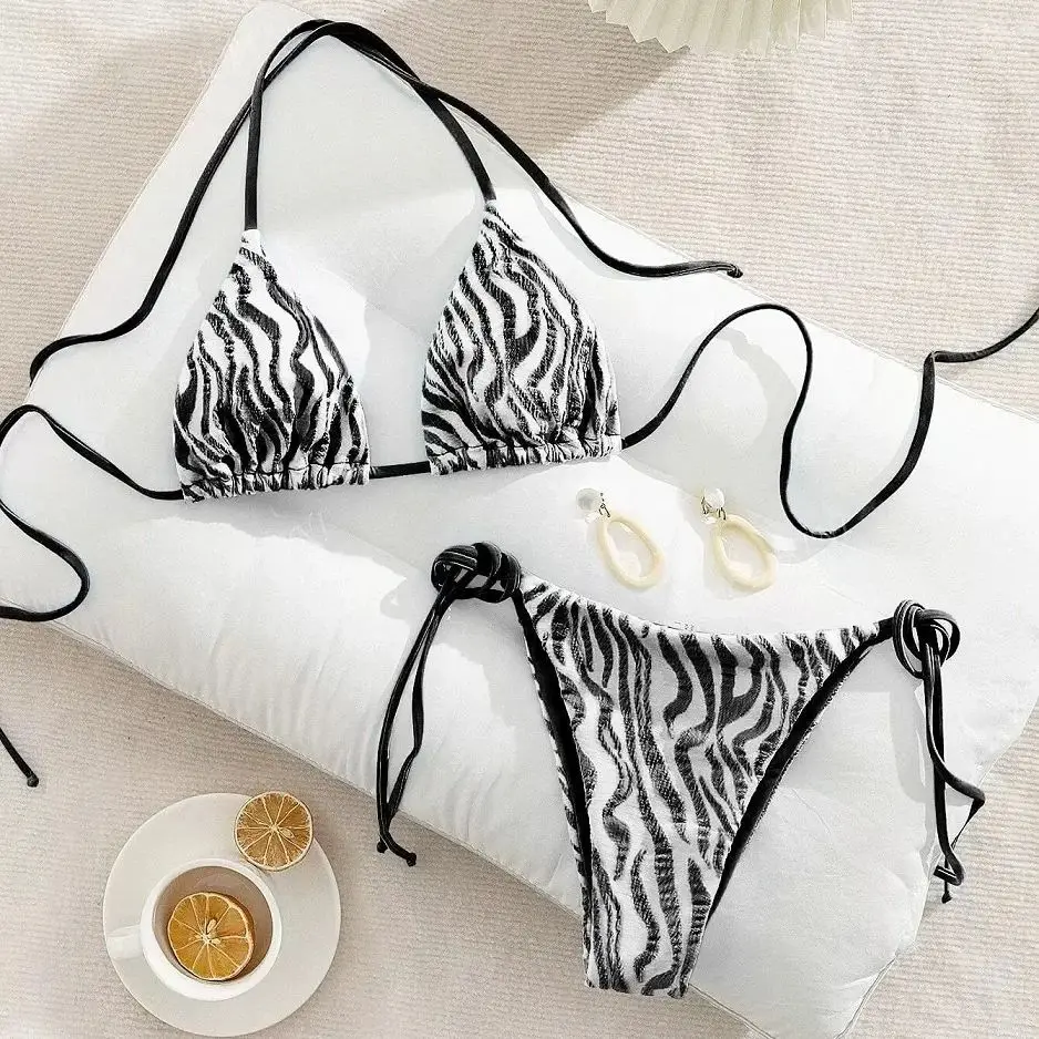 

Новый комплект бикини из трех частей: купальник-треугольник, купальник-стринги, женский сексуальный купальник