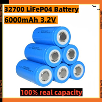 100% original 32700 battery, LiFePO4 battery 3.2V 6000mAh 30A, continuous discharge maximum 50A For Backup Power flashlight