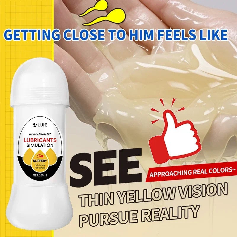 Realistic imitation of semen lubricant water-based love gel lubricated male female vagina anal couple lubricant adult sex toy 18