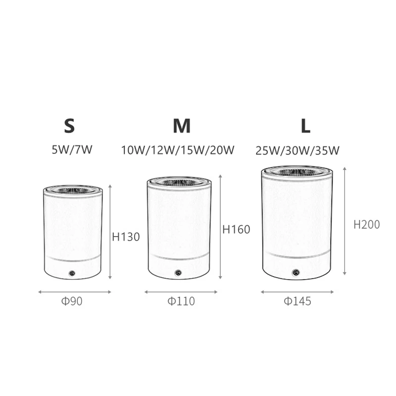 Luz LED de techo impermeable para exteriores, foco COB montado en superficie IP65 para balcón, porche, Hotel, Villa, cocina y baño