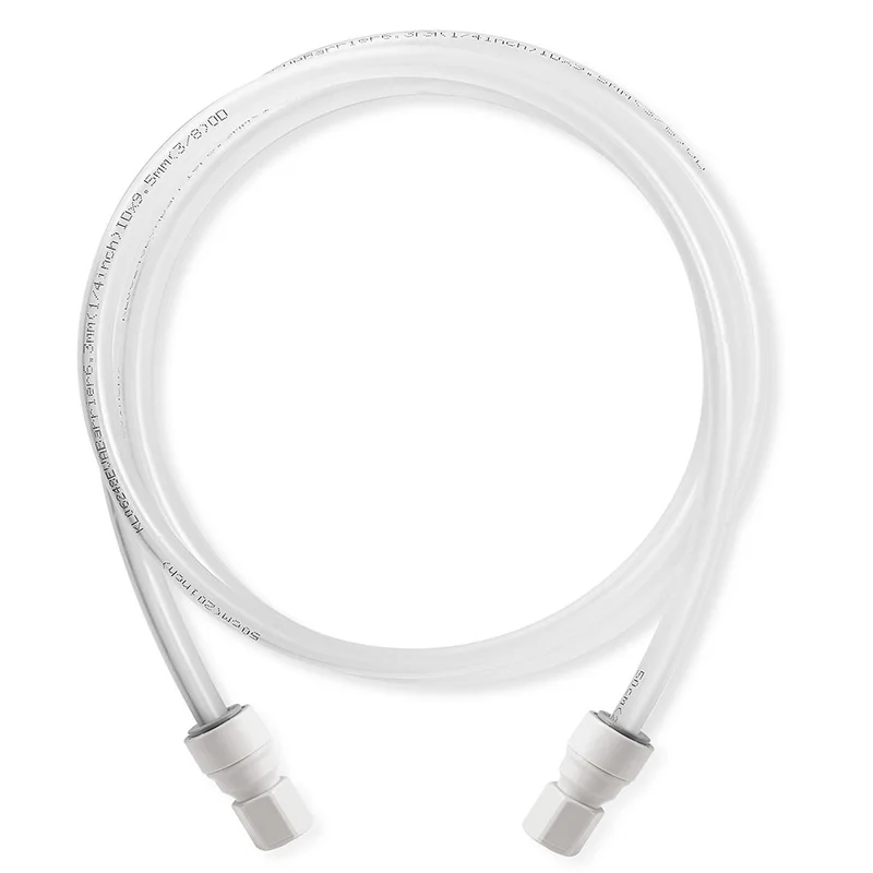 Adaptador de Conexión Rápida para Tubos, Conector Simple para Dispensador de Cerveza Casero con Manguera EVA de 1.5M, 7/16" FFL x 3/8" Push-fit