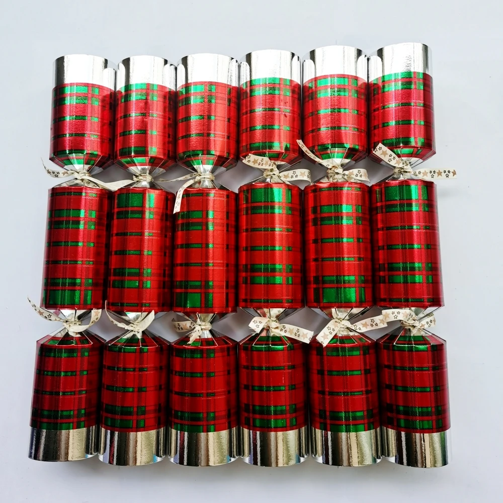 14 Inch Christmas Crackers, Set of 6pcs,  Christmas poppers, Christmas crackers with snap and prizes for adults Free shipping