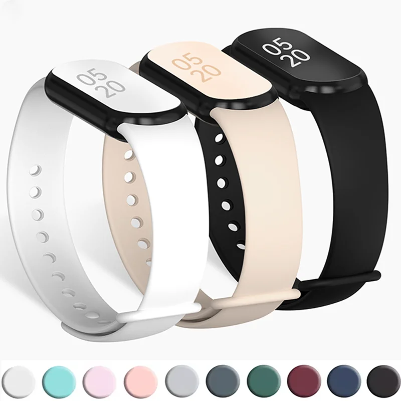 Strap For Mi band 8 xiaomi 8 NFC Bracelet Sport Belt Silicone Replacement Smartwatch Bracelet Watchband Xiaomi Mi Band 8 Strap