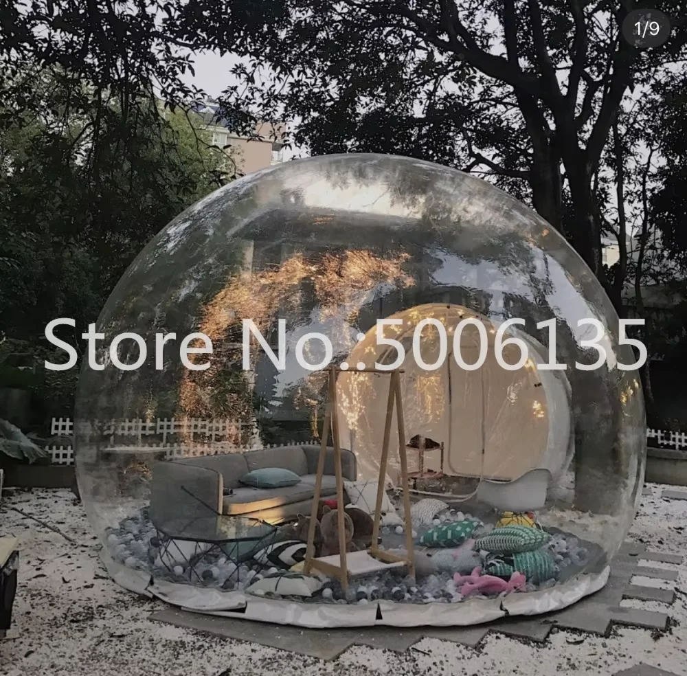 Inflatable Bubble Tree Tent,inflatable Show House Famaily Backyard Camping Tents,0.45mm Pvc DIY House Camping Room