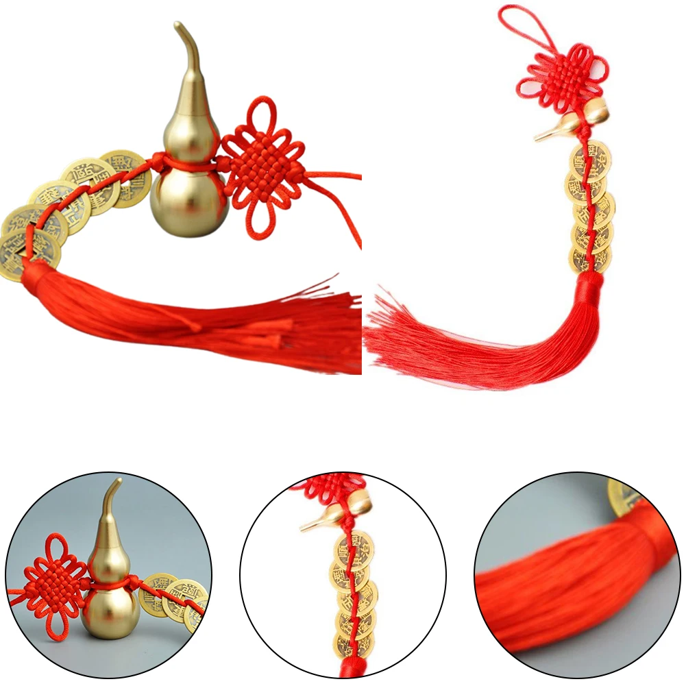 Luck Chinese Knot Copper Chinese Knot Copper Gourd Hanging Ornament Luck Car Hanging Ornament Hanging Ornament