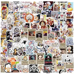 100pcs Anime One Piece Luffy Cartoon Graffiti Stickers Phone Guitar Laptop Notebook Suitcase Waterproof Sticker Kids Toy