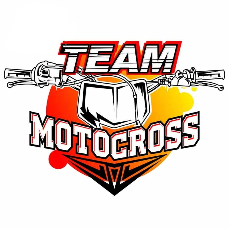 

Автомобильная наклейка креативная команда Мотокросс автомобильные наклейки ПВХ солнцезащитный водонепроницаемый новый дизайн Модная крутая стильная самоклеящаяся Автомобильная наклейка