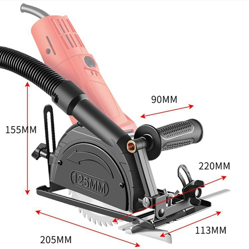Hand Angle Grinder Converter Stand To Cutter Woodworking Table Tool With Guide Ruler