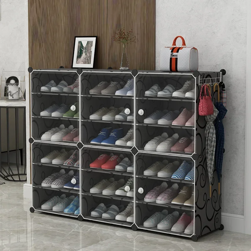 Simple shoe cabinet, modern multi-layer simple shelf, home assembly, dormitory shoe rack, storage cabinet, plastic shoe rack