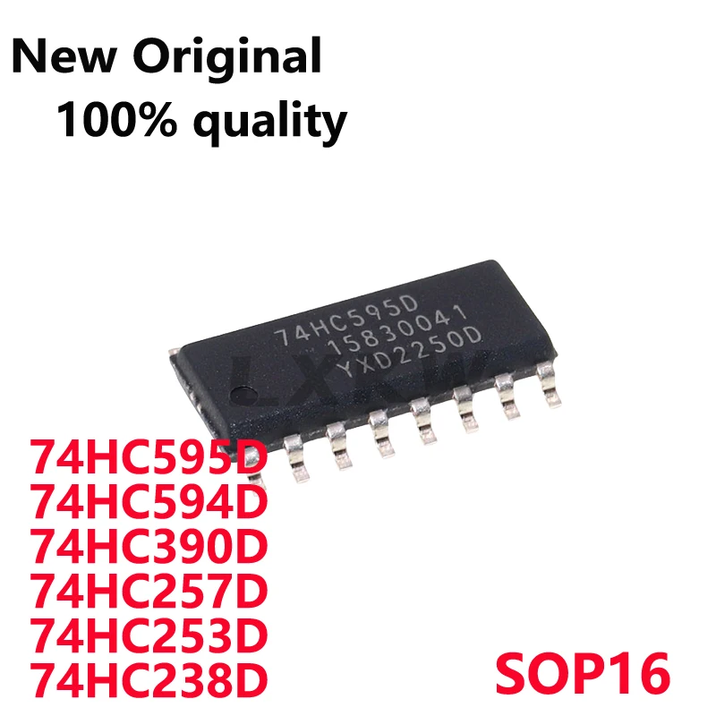 10/PCS New Original 74HC595D 74HC594D 74HC390D 74HC257D 74HC253D 74HC238D SOP chip In Stock