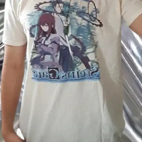 RARE T-SHIRT STEINS GATE ANIME CARTOON SIZE SMALL