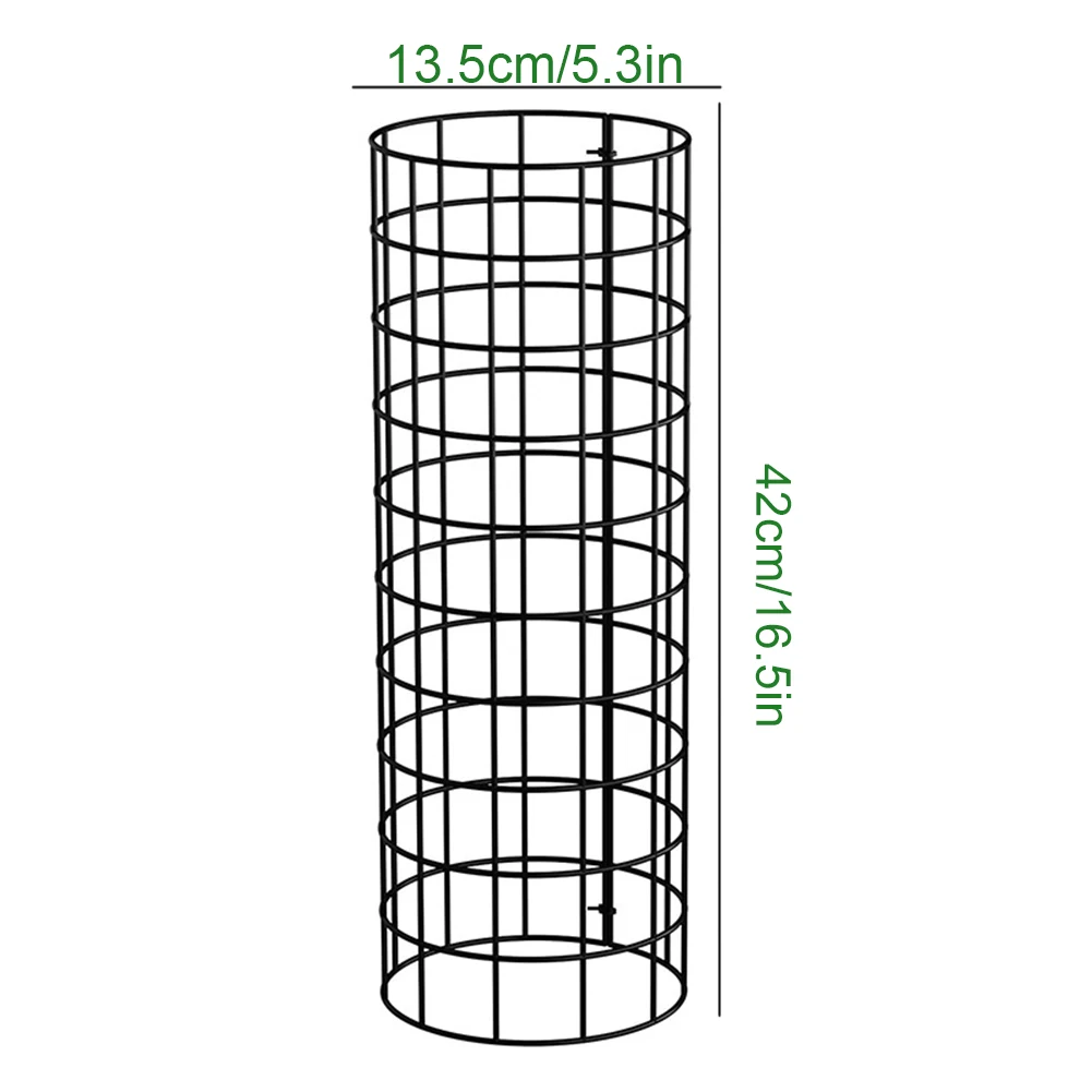 

6 Pcs Plant Guard Protectors with Ground Spikes & Cable Ties Metal Mesh Rings Garden Tree Wrap Cage for Damaged Bark Protection