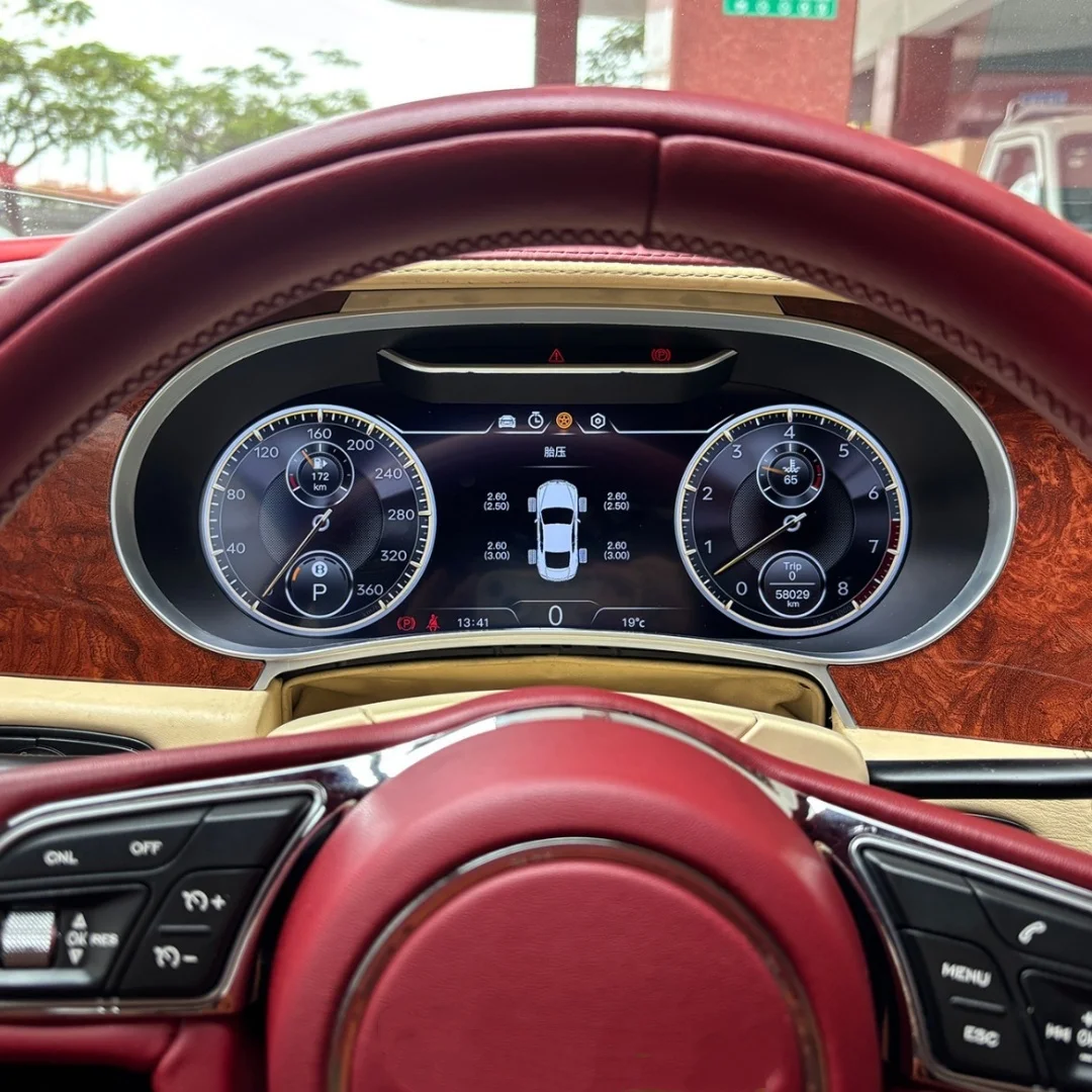 Instrumento lcd do carro android para bentley bentayga voando spur continental gt 2005-2019 gps rádio cluster painel velocímetro