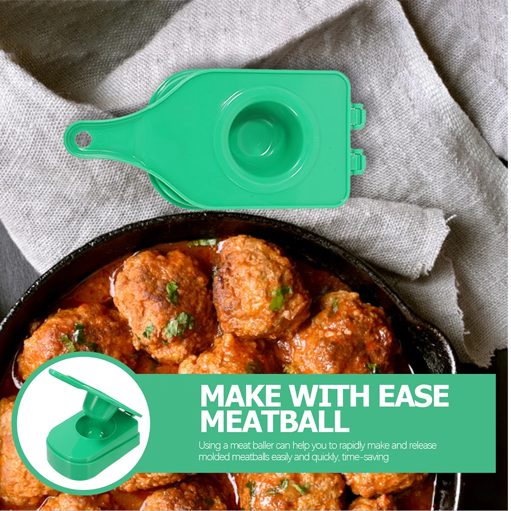 

2Pcs Reusable Plastic Meatball Maker Tool Nonstick Consistent Size Balls Kitchen Accessories Meatball Maker