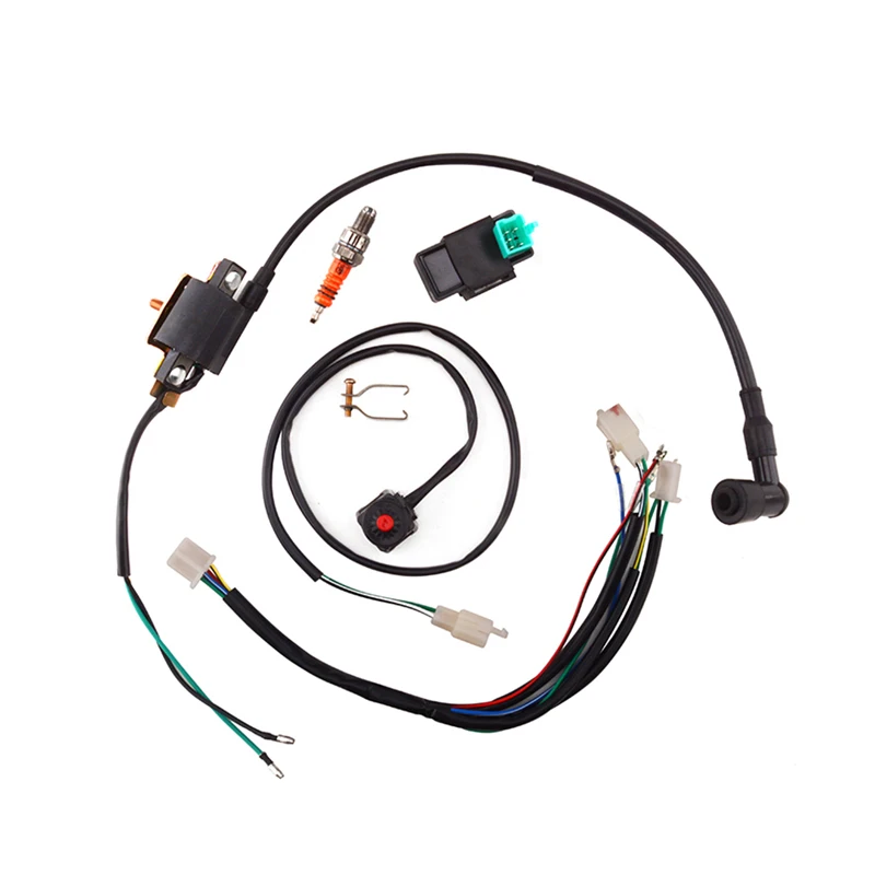 

Motorcycle Wiring Harness Applicable Models ATV, Off-road Motorcycle. Suitable For Single Cylinder Engines(No Coil)