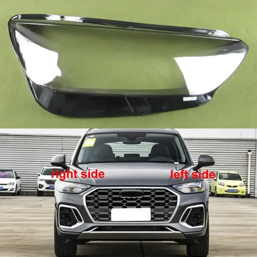 

For Audi Q5 Q5L 2021 2022 Headlight Shell Lamp Shade Transparent Mask Cover Lens Headlamp Housing Plexiglass