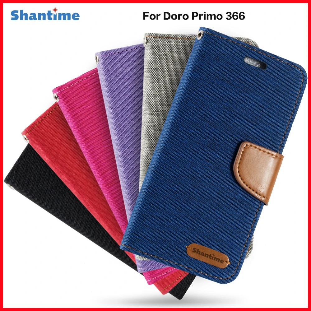 

PU Leather Flip Case For Doro Primo 366 Business Case For Doro Primo 366 Card Holder Silicone Photo Frame Case Wallet Cover
