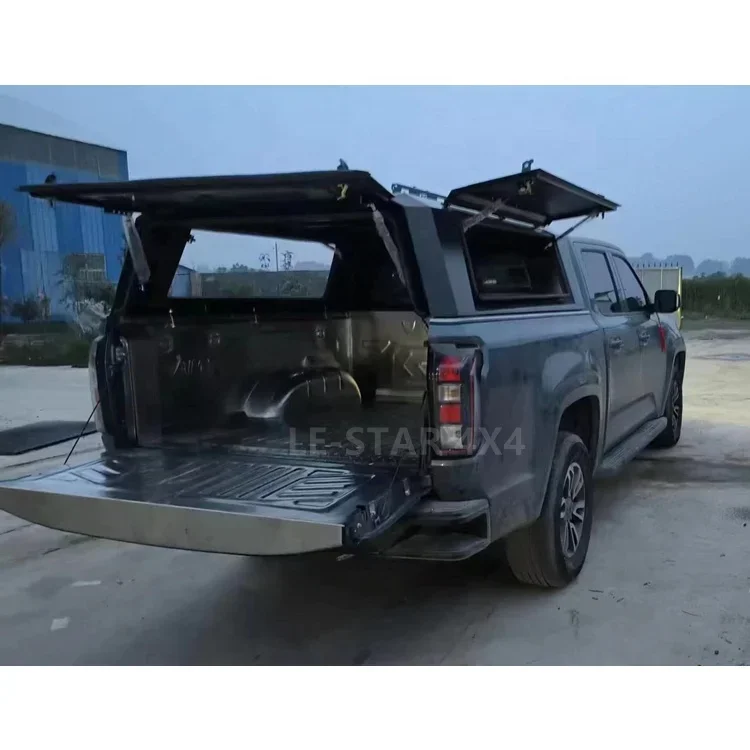 LE-STAR 4X4 Reassembles Removable Manganese Steel High Cover Rear Box Lid For Isuzu D-max Canopies Pickup Truck Hardtop Canopy