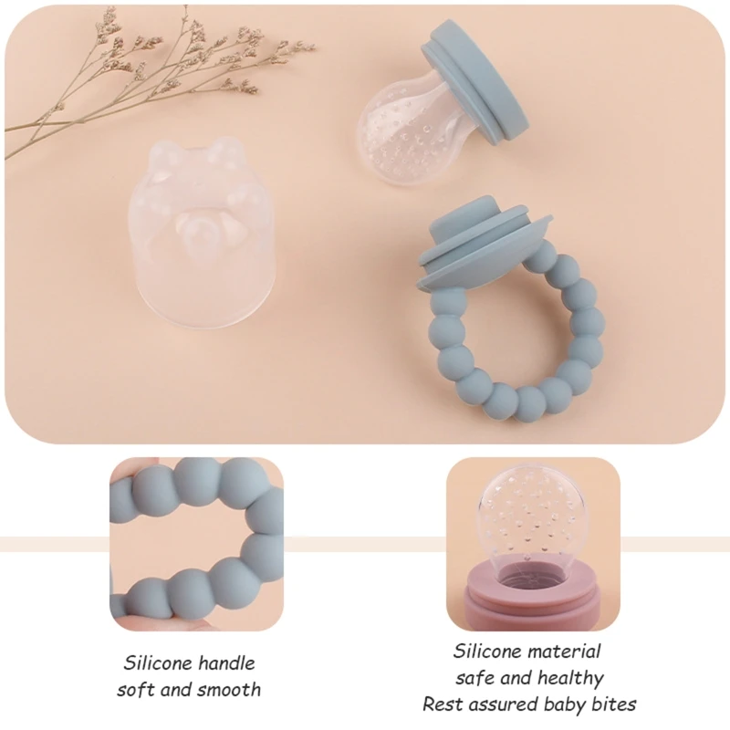 Fashion Silicone Baby Pacifier Safety Silicone Fruit and Vegetable Fruit Bag Baby Eat Fruit Supplement